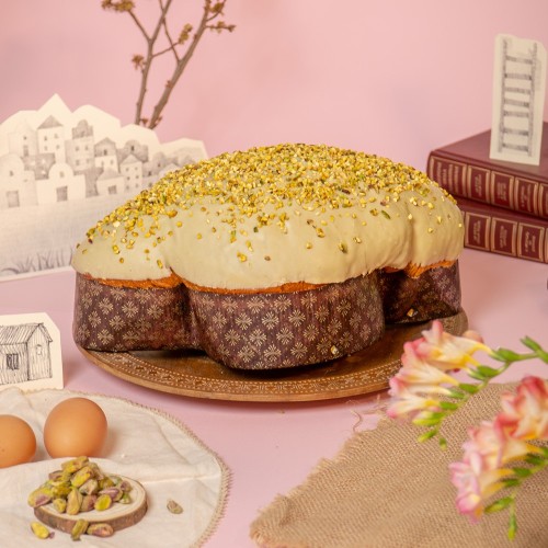 Colomba Pistacchio con spalmabile in Sac a Poche | ilmondodipagi